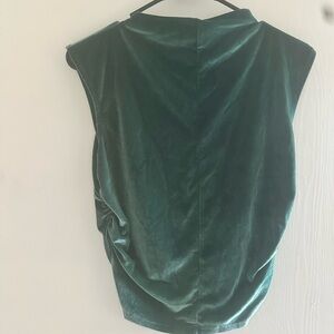 A New Day Green Velvet Blouse